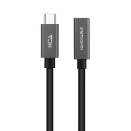 Nanocable Cable Alargador USB-C 3.2 Gen2x2 20Gbps, 1.5m, Negro